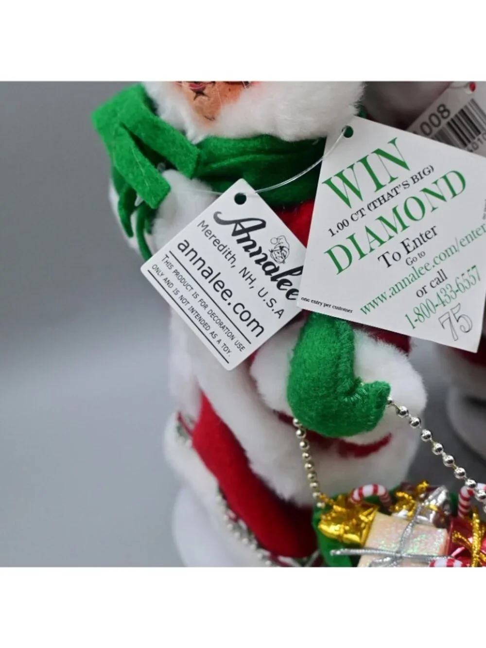 Annalee Christmas Candy Santa &  Mrs. Christmas Candy Pair Of 2